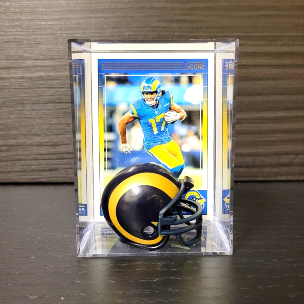 Puka Nakua Los Angeles Rams Mini Football Helmet Sports Box
